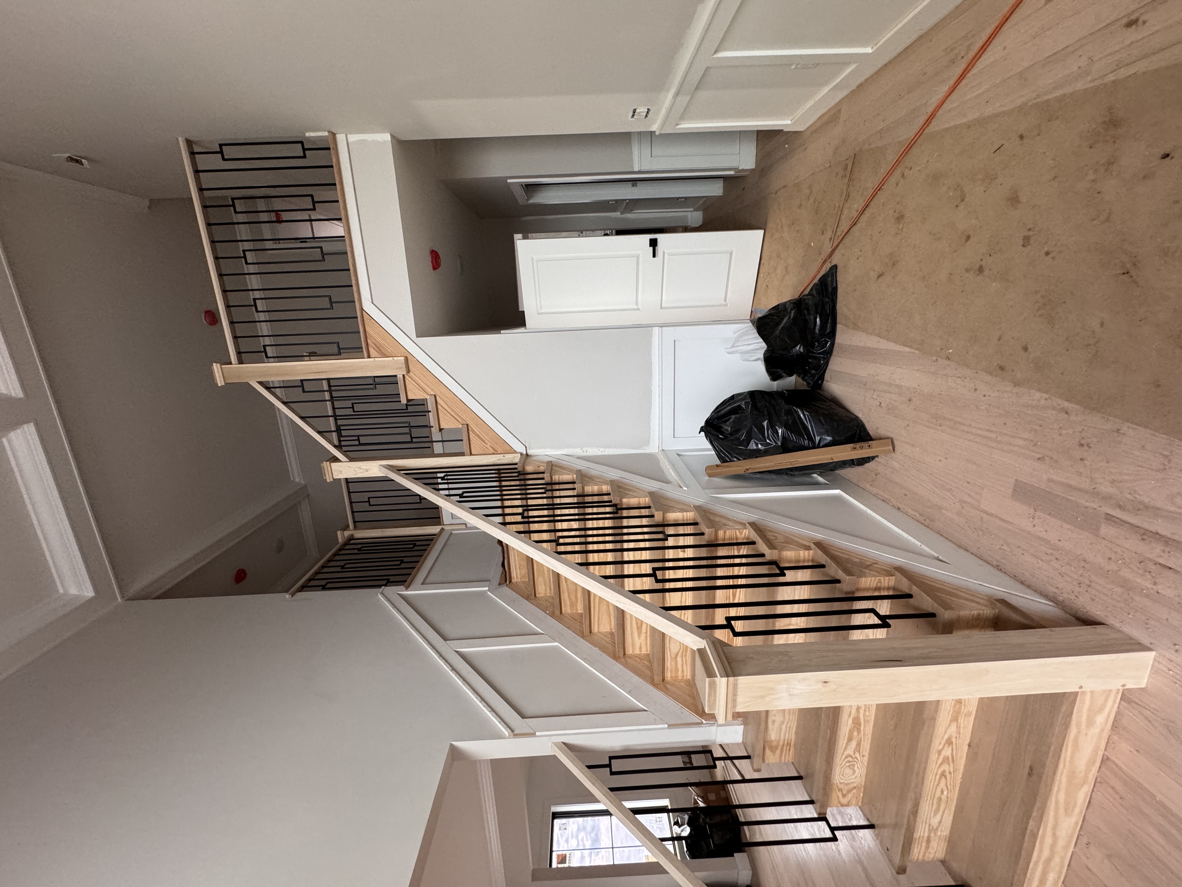 Modern staircase installation with expert craftsmanship