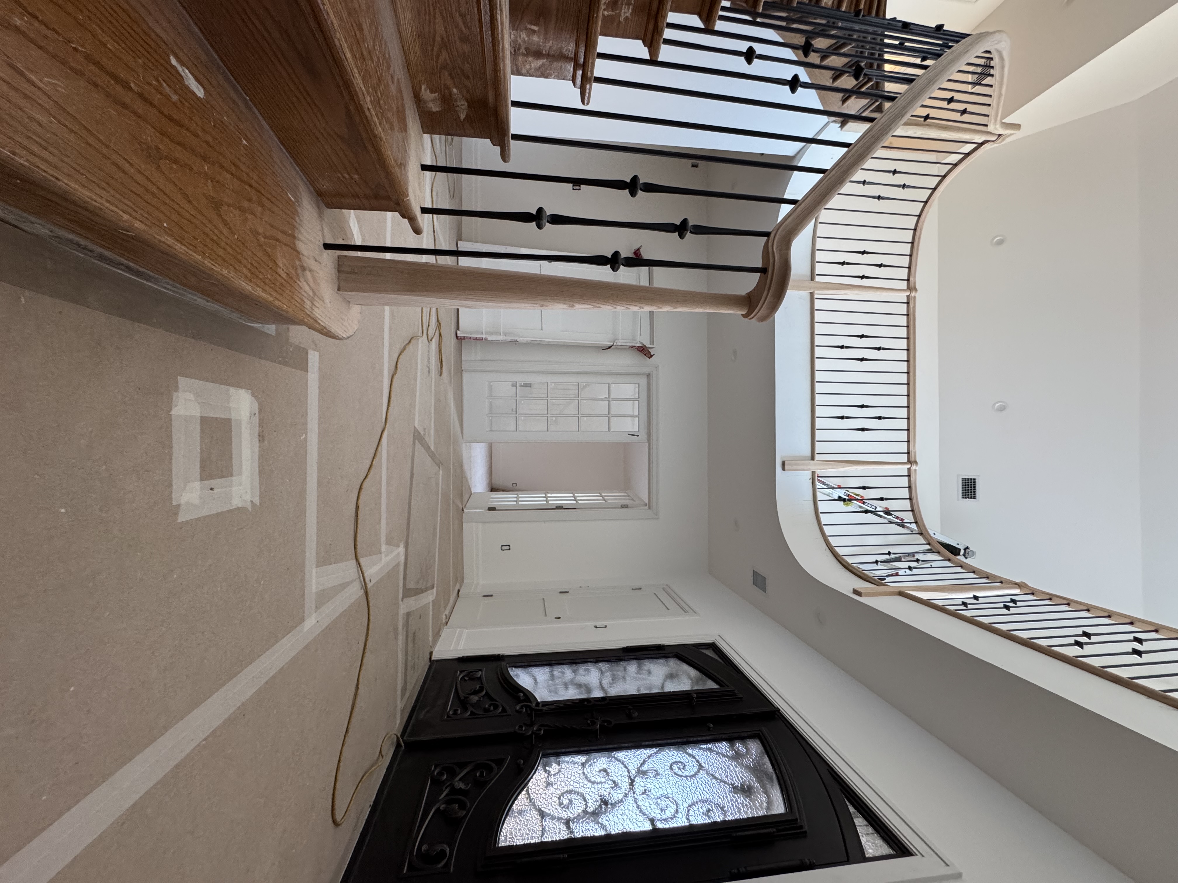 Beautiful staircase with contemporary railing design