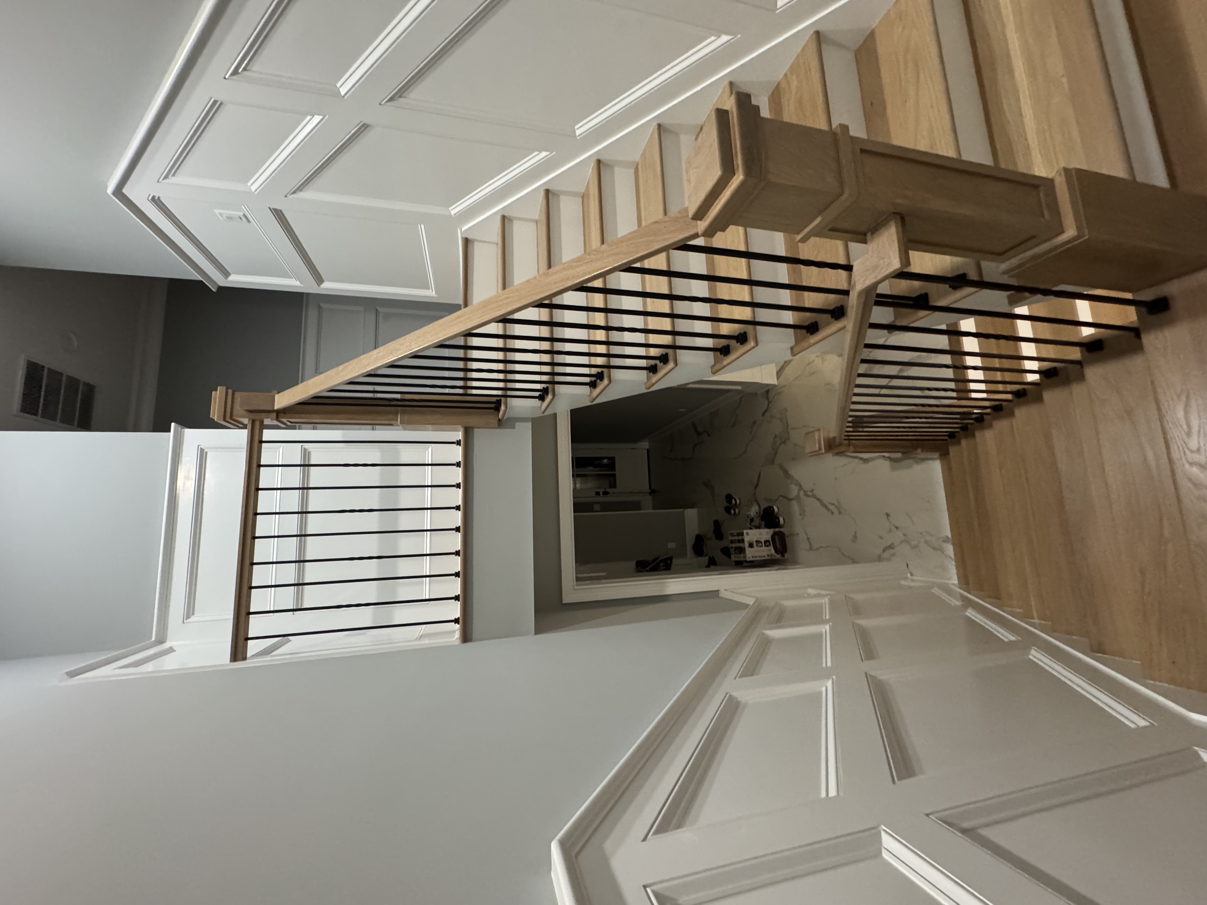 Professional staircase with custom railing system